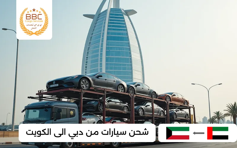 شحن سيارات من دبي الى الكويت